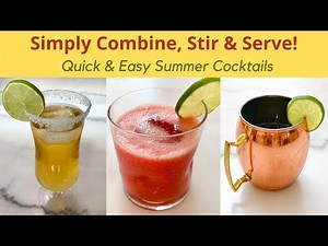 Easy Summer Cocktails | Watermelon Breeze, Beer-rita, & Mango Pineapple Mule