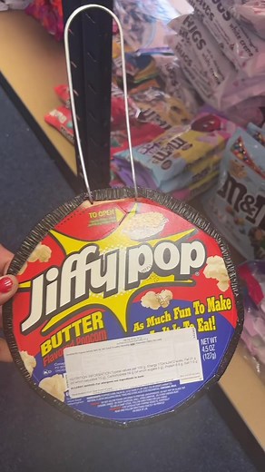 Jiffy pop butter popcorn! Order from @crazycandyco_ ❤️🍿#newfoodfindsuk #fyp #eBayWintern #jiffypop #popcorn🍿 #butterpopcorn #filmnight