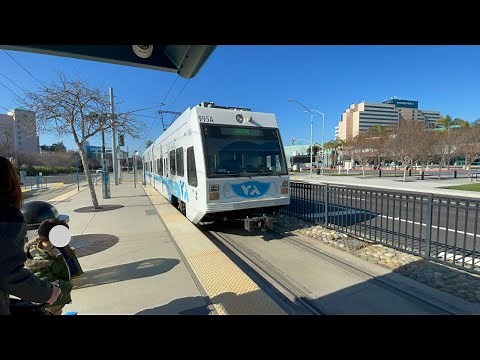 Santa Clara VTA Light Rail - A Trip from Diridon Station to Great America onboard a Kinki Sharyo LRV