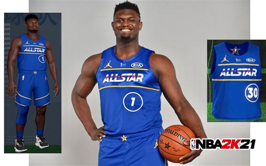 【Lucas】NBA2K21手把手教你制作超燃“2021全明星(客队)”主题战袍！｜NBA2K21 MyTeam