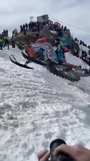 @snowestmagazine @keithcurtis711 Open Stock winning run 🤙 2022 World Championship Snowmobile Hillclimb #snowest #snowmobiling #snowmobiles #polarissnow #prormk #klim