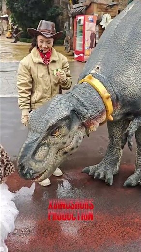 Hold #Trex Alive to Interact with Kids, #TrexAttack #DinosaurCostume