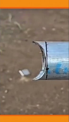 Cutting Metal Pipe to Create a Three-Way Connection Joint #metalwork #engineering