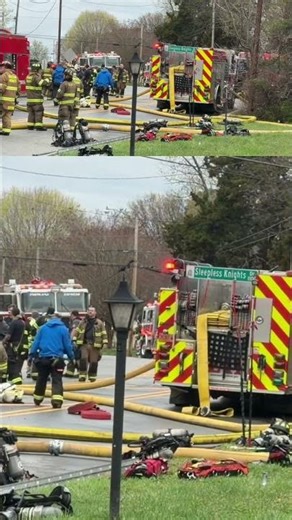 Massive Fire Crew Deploys at China Grove Scene 🚒 #firetruck #emergency #firstresponders