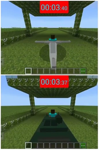 Mini plane vs tank 2 #shorts #plane #minecraft