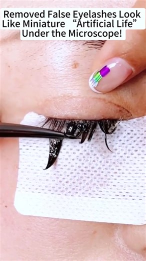 2.2K views | Removed False Eyelashes Look Like Miniature “Artificial Life” Under the Microscope! #capcutforus #capcut #capcutpioneer | Microscope 4You | Facebook