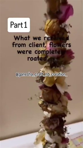 What we recieve from clients flowers were completely rosted, see next part what we have to do it✅