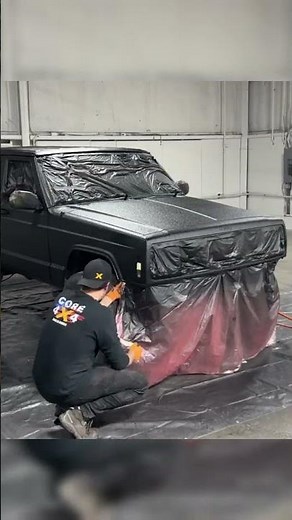 XJ Rhino Line Paint Job - Core4x4