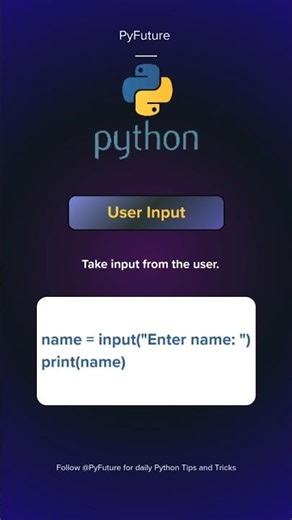 User Input In Python #python