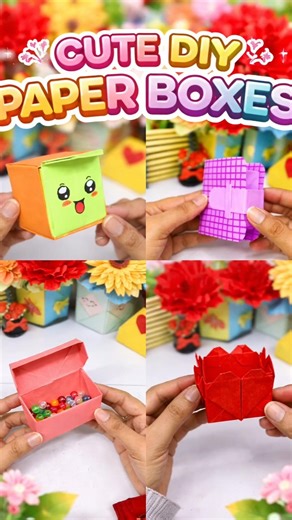 Cute DIY Paper Boxes 😍 | Easy Origami Gift Box Ideas 🎁