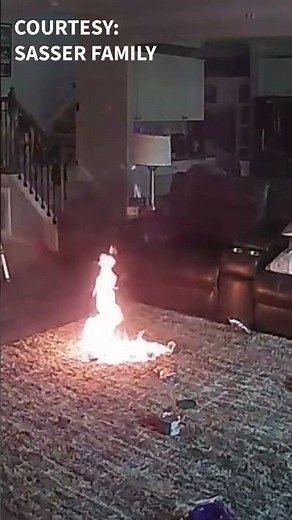 Must Watch: Dog gets hold of lithium battery setting house fire