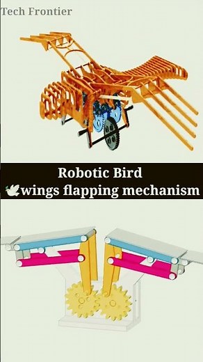Robotic Wing Flapping Mechanism | #roboticbirds #flapping #Short #engineering