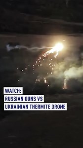 12K views · 46 reactions | Incredible footage from the frontlines: A Russian machine gun locks onto a Ukrainian thermite drone, but it weaves through enemy fire and strikes first. Despite the damage, the gunners keep firing. Was it hit or did it complete its mission? #miltok #drone #ukraine #russia #battlefield #ukrainewar #ukrainerussia #ukraineweapons #fpv #fpvdrone #drones | CGTNEurope | Facebook