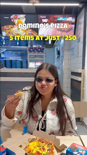 Domino’s Pizza Monsoon Offer 🌧️😍Get 5 Items at just ₹250! #pizza #dominos #dominospizzaoffer
