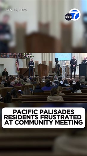Hundreds of Pacific Palisades residents attended a community meeting Thursday, hoping for information about what to do amid the Palisades Fire devastation. However, many left frustrated and angry. See more at https://abc7.la/3C4hYxA | ABC7