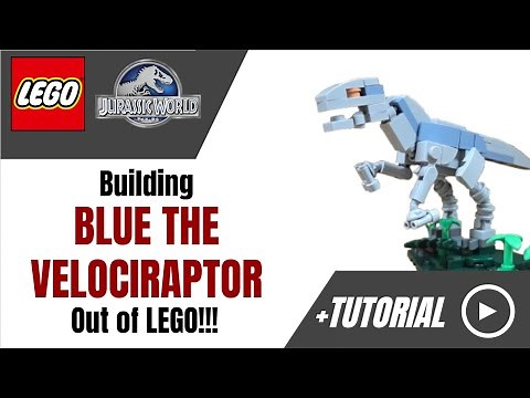 I Built BLUE THE VELOCIRAPTOR Out Of LEGO!!!