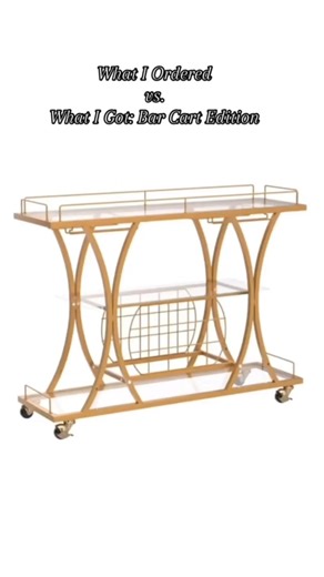 Watch The cutest gold bar cart #interiordesign on Amazon Live