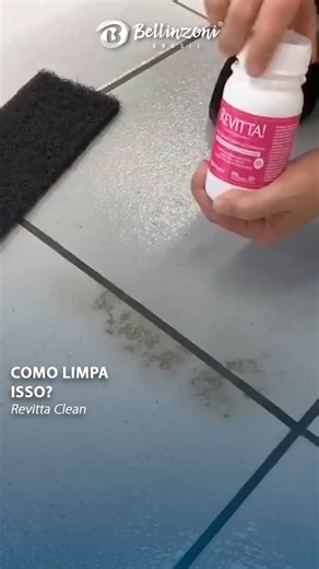 Bellinzoni Brasil on Instagram: "Manchas de queimadura no seu piso cerâmico? Parece impossível de remover… mas não para o Revitta Clean da Bellinzoni! Com sua fórmula levemente abrasiva e polidores importados, ele age profundamente, restaurando a beleza da superfície. Assista e veja o resultado acontecer diante dos seus olhos! (Créditos do video: @profissional_cleaning )"
