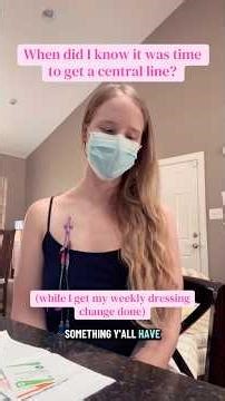 whn it was time to get a central line #Hickman #CentralLine #disabilityawareness #chronicillness