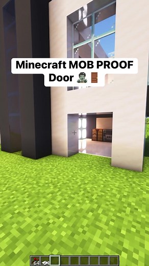 MOB Proof Door 🧟‍♂️🚪 #minecraft #gaming #minecraftmemes #viral | GEVids