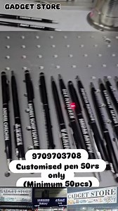 8.3K views · 61 reactions | Customised pens available at Gadget store | Ravi Kiran Gadget | Facebook