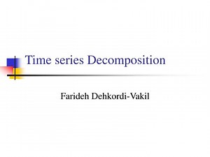 Time series Decomposition - SlideServe