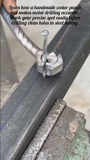 Smart DIY Center Punch Tool for Precise Metal Drilling