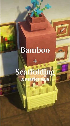 Bamboo + Scaffolding Building Ideas [Minecraft 1.20]