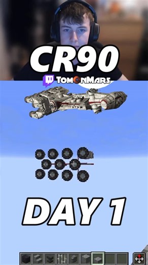 TomOnMars on Instagram: "1:1 CR90 Corvette in Minecraft! My new stream project for a Tantive IV with full Interior! Built on The Bakery @bakery_builders Server IP: play.bakery.builders 🟥Follow @tomonmars for more Minecraft Star Wars creations and inspiration 🟧Download builds via my Patreon 🟨Check out my YouTube for long-form videos, links in bio Tags🔖- #minecraft #minecraftbuild #starwars"