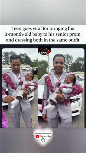 Best prom date ever? 👔👶#PromNight #DadAndSon