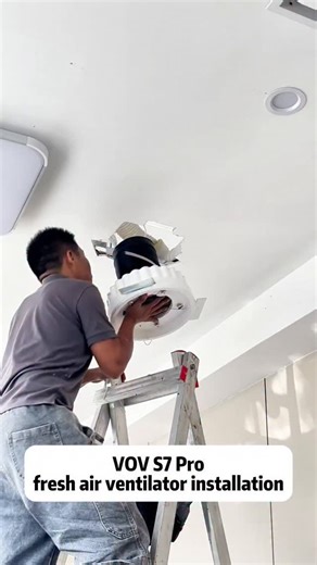 VOV_fresh air ventilator on Instagram: "Two-way flow fresh air system installation #freshairventilator #freshairsystem #ventilationsystem #indoor #foryou #interiordecoration"