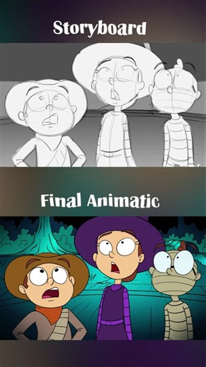 Confection Collision storyboards! #animation #halloween #storyboard #animatic #comedy #musicvideo