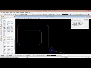 9- الدرس الثالث الجزء الرابع Microstation V8i lesson 3 part4- Smart line