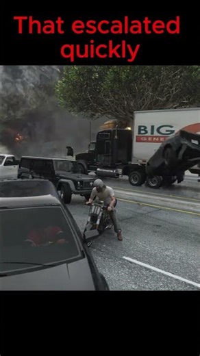 GTA 5 – This Meteor Sent the Truck Flying 💀 #shorts