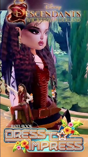 HAZEL HOOK Descendants 5 Wicked Wonderland Outfit in Dress to Impress #dti #descendants #shorts