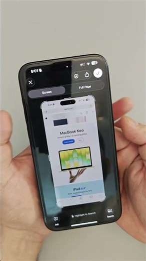 How to take full page screenshot in iphone #iphone #shorts