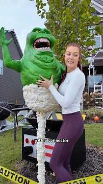 What’s a Ghostbusters trap without slimer floating above it?👻 #halloween #halloweendecorations #diy