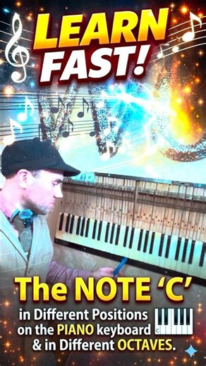 How do I PLAY the note ‘C’ in different positions on the PIANO? LEARN FAST!