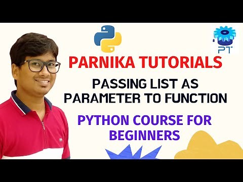 L 36: PASSING LIST AS PARAMETER TO FUNCTION | PYTHON COURSE FOR BEGINNERS