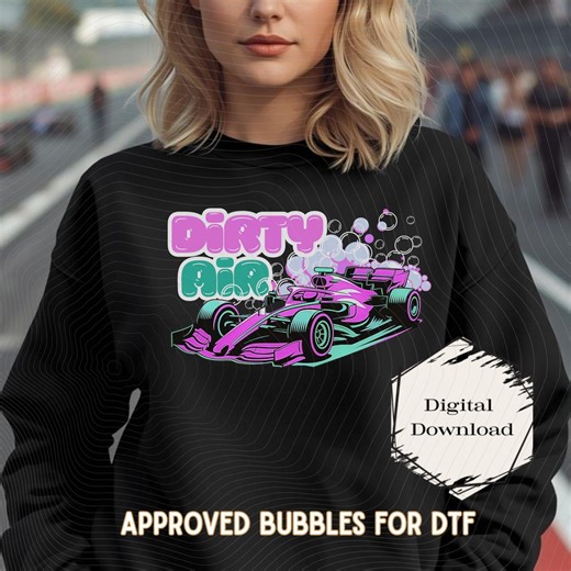 Dirty Air F1 Racing Car PNG, Transparent Fan Design (digital Download) - Etsy