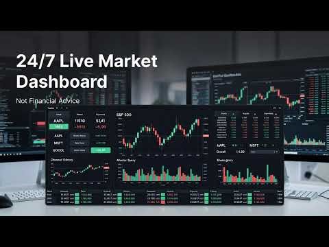 LIVE S&P 500 & Major Stocks Ticker 24/7 • Real-Time Market Dashboard [ NO Commentary ]
