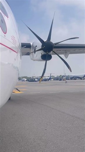 ATR engine startup #shorts #shortsfeed #viral #airplane #engine