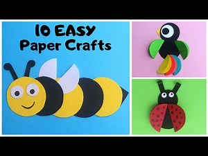 Handmade Craft Activities 10 Easy Paper Crafts Video Lecture - Hands