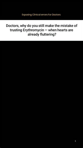 Get_Fit_With_Bhavesh on Instagram: "Erythromycin can silently prolong the QT interval, especially when combined with other drugs. The result isn’t just an ECG change — it can trigger torsades, collapse, or sudden death. Always review interactions before prescribing. Erythromycin, QT prolongation, drug interactions, torsades de pointes, arrhythmia, cardiac safety, pharmacology, antibiotic risk, medication awareness, patient safety, clinical caution, ECG monitoring, cardiotoxicity, antibiotic trut