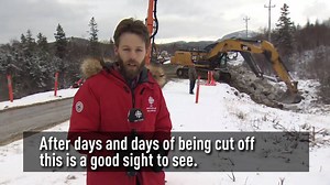 14K views · 51 reactions | Good news for people in the Bay of Islands. The only road in and out of town is back on the go. Read more: www.cbc.ca/1.4492466 | CBC Newfoundland and Labrador | Facebook