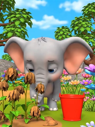 Kind Elephant Plants a Flower: A Heartwarming Tale