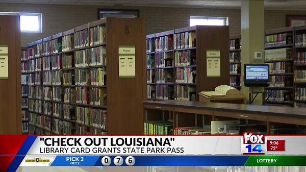 Jackson Parish Library distributes free state park passes with library card