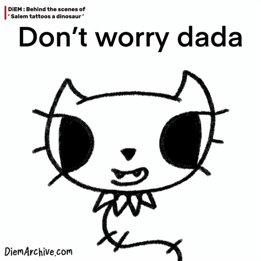 Behind the scenes | Salem tattoos a dinosaur