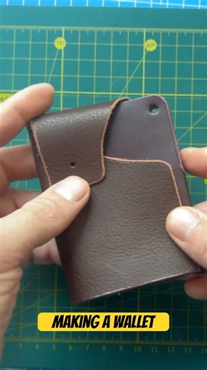 Making leather wallet | Preassembly