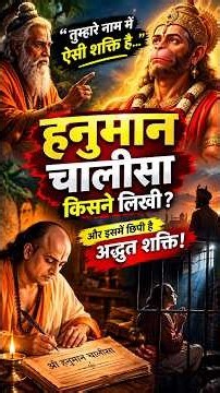 Who Wrote the Hanuman Chalisa? 😱 The Secret of Its Power! 🚩 | Tulsidas Ji